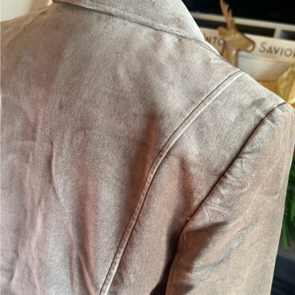 Gene Meyer Vintage Taupe Velvet Blazer Women’s 10 Luxury Business Casual Jacket - Picture 10 of 12